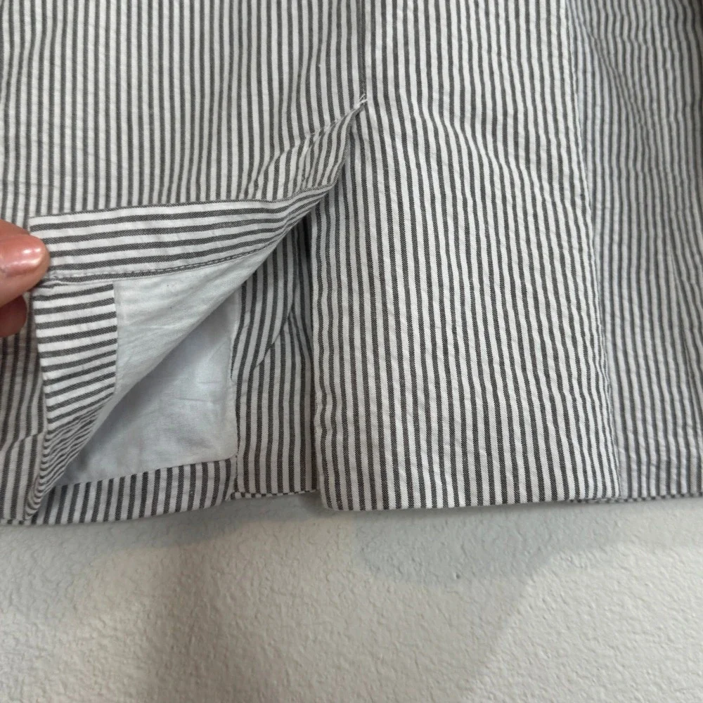 GYMBOREE NEW! Seersucker Boys Blazer Sport Coat SM 5-6 Gray White Easter Wedding